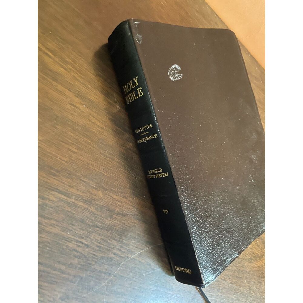 Oxford Scofield Study Bible KJV Red Letter Concordance Thumb Indexed Holy Bible